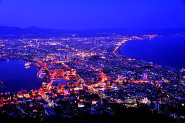 函館山からの夕景・夜景