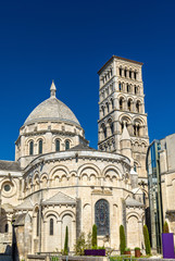 Fototapeta na wymiar Saint Peter Cathedral of Angouleme built in the Romanesque style - France, Charente