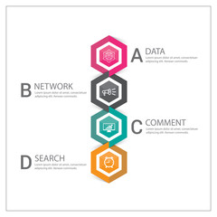 Modern infographics options banner. Vector.