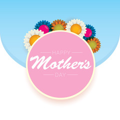 vector happy mothers day vector greeting card