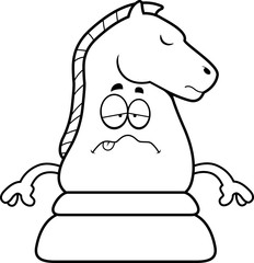 Sick Cartoon Chess Knight