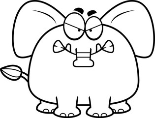 Angry Cartoon Elephant