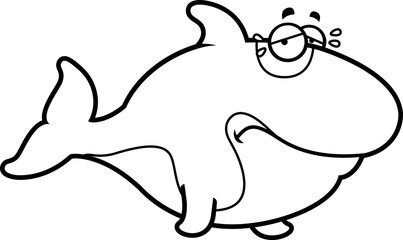 Crying Cartoon Killer Whale