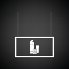 Household chemicals market department icon