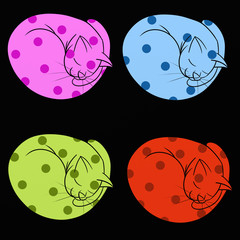 Colored cats