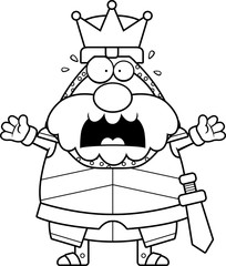 Scared Cartoon King