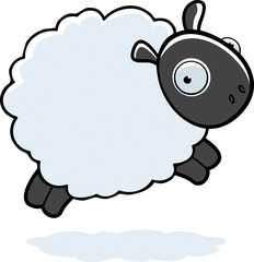 Obraz premium Sheep Jumping