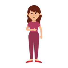 beautifull mother avatar character vector illustration design