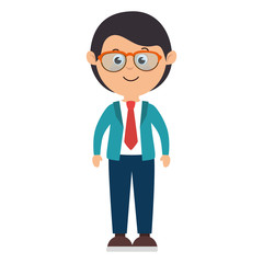 young father avatar character vector illustration design