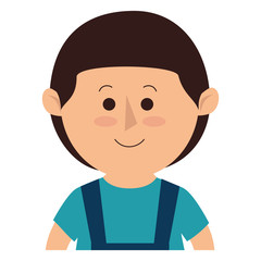 happy little boy character vector illustration design