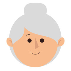 cute grandmother avatar character vector illustration design