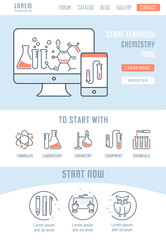Website Banner and Landing Page Chemistry