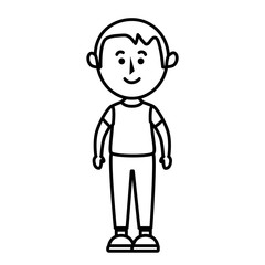 young father avatar character vector illustration design