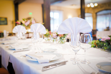Beautiful table arrangement for a special occasion