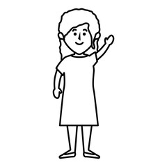 beautifull mother avatar character vector illustration design