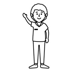 young father avatar character vector illustration design