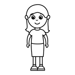 beautifull mother avatar character vector illustration design