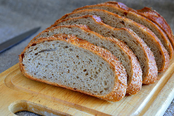 fresh sliced bread