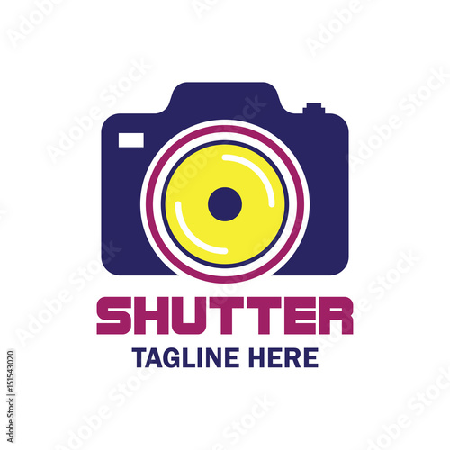 "camera studio, shutter, camera store logo with text space for your