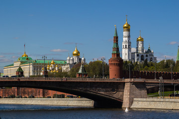 View of the Kremlin from the embankment.