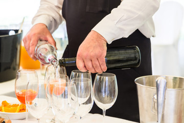 Champagne and glasses