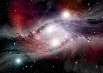 galaxy in a free space