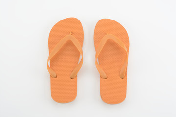 Chanclas de color naranja