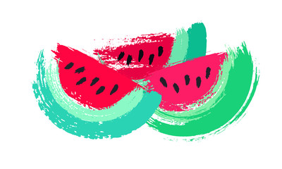 Watermelon slices Painted