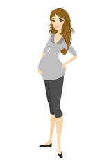 Fototapeta premium Happy pregnant woman