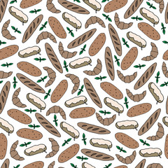 Bakery seamless pattern.