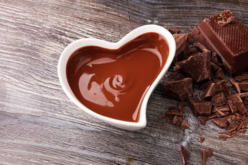 Melting chocolate / melted chocolate/ chocolate swirl/ stack/ ch