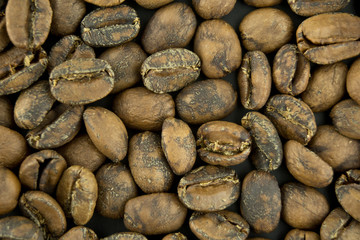 Fototapeta na wymiar Black coffee bean