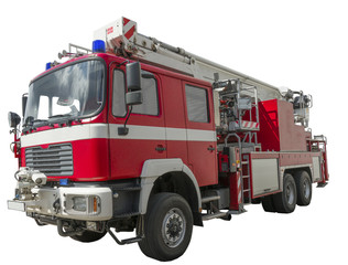 Feuerwehr, freigestellt, rechts