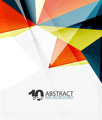 3d triangle polygonal abstract vector