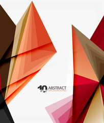 Fototapeta premium 3d triangle polygonal abstract vector