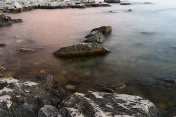 Sea shore of the Adriatic  Sea in Croatia, Europe
