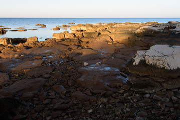 Sea shore of the Adriatic  Sea in Croatia, Europe