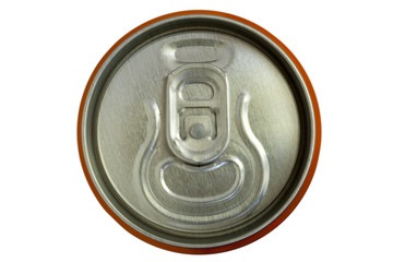 metal lid of the tin can