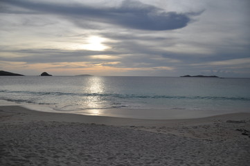 Fototapeta na wymiar Sunset by the Beach in Philippines