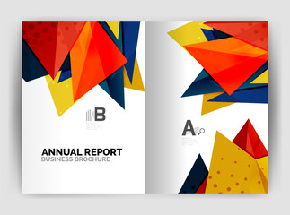 Triangle business print template