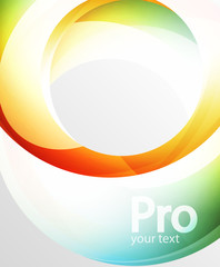 Abstract background, swirl wave line template