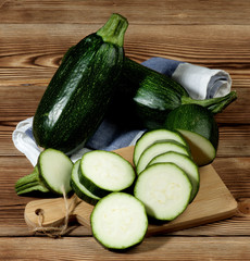 Fresh Ripe Zucchini