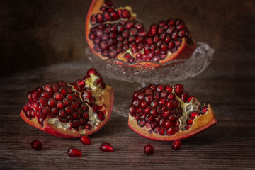 Still life with a pomegranate