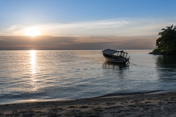 SUNSET ON LAKE