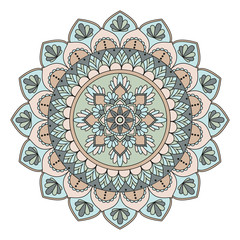 Flower Mandalas. Vintage decorative elements. Oriental pattern, vector illustration. Islam, Arabic, Indian, turkish, pakistan, chinese, ottoman motifs
