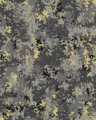 Digital fashionable camouflage pattern, fashion design. Seamless illustration © NikolaM