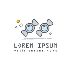 Obraz premium Flat icon of medical lozenges