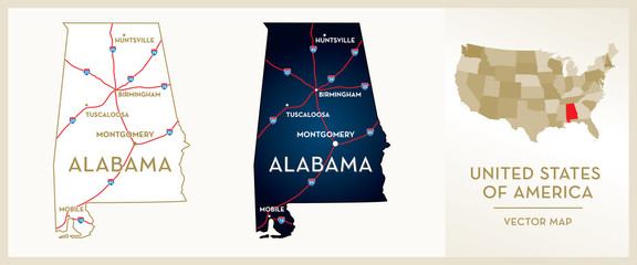 Map of Alabama