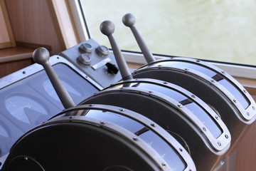 Equipment in the wheelhouse of the ship © Arkady Chubykin
