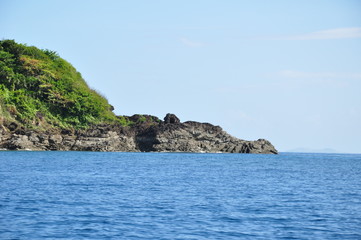 Fototapeta na wymiar Crocodile-Head, Turtle-Back Island in Philippines